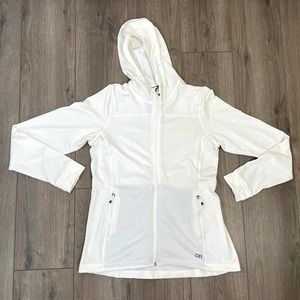 Outdoor Research, White Vigor Full Zip Hoodie, US Women's L